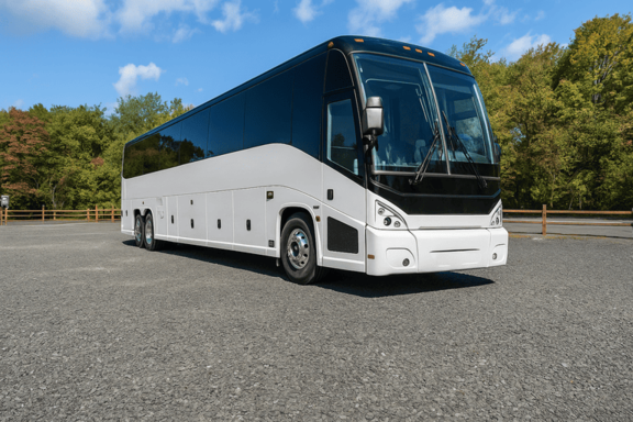 Bus Rental Company Austin 56 Passenger Charter Bus