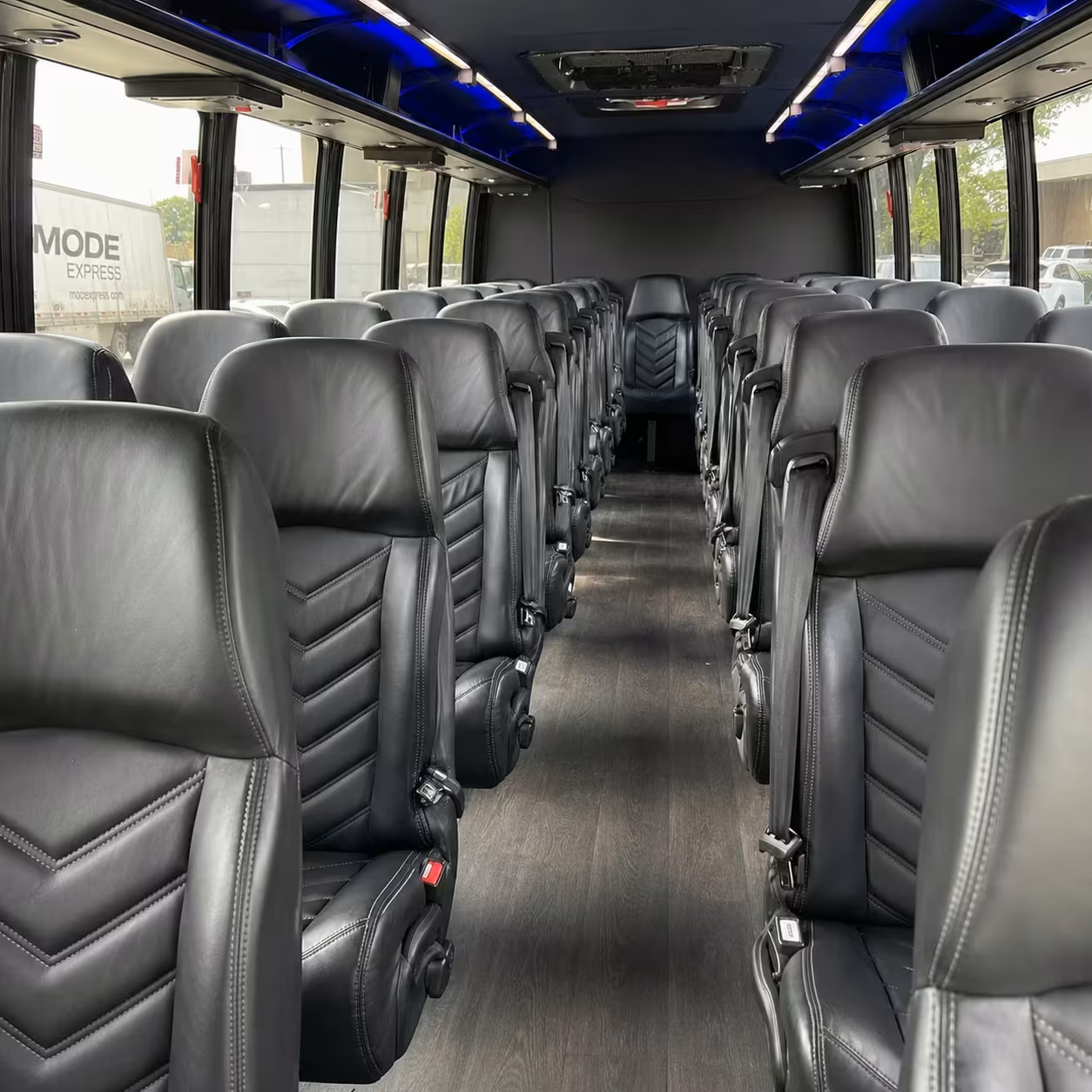 28 passenger minibus inside