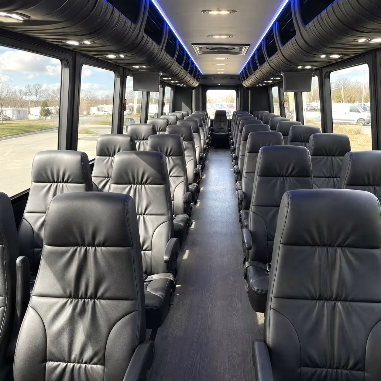 35 passenger minibus inside