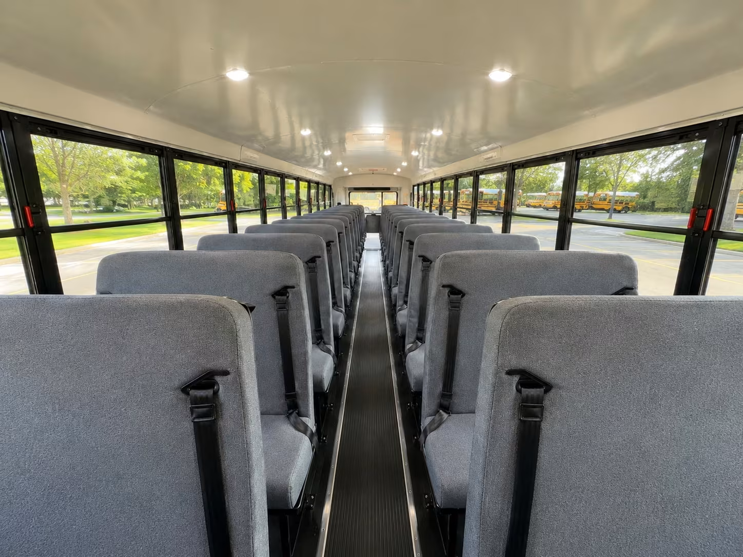school bus inside
